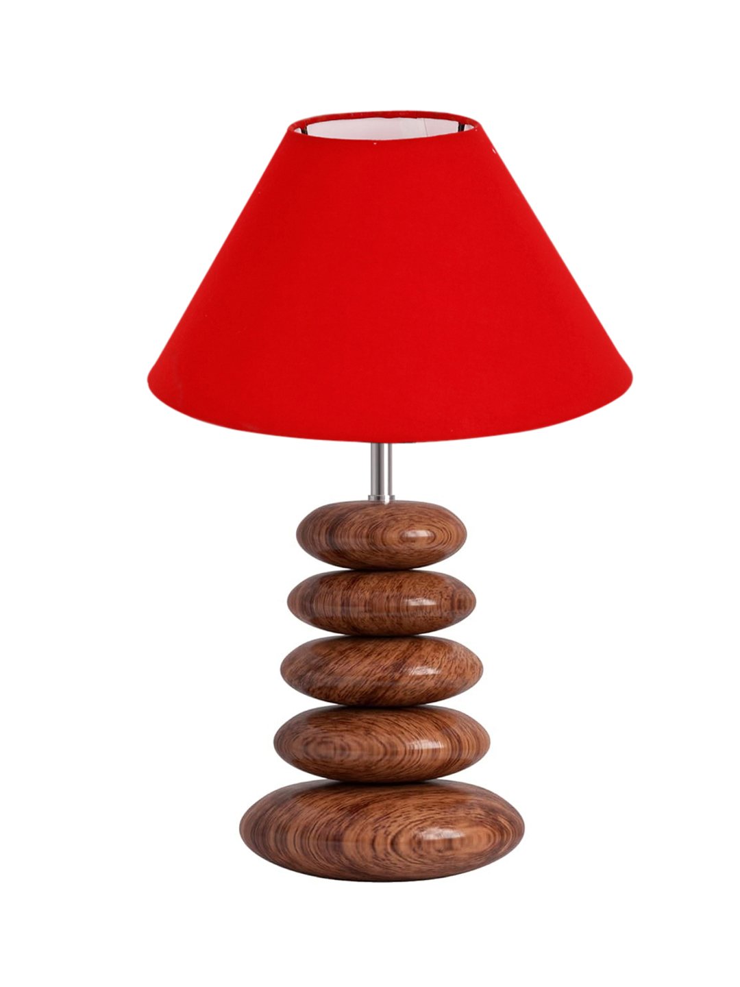 Devansh Lumina Collection Red Pebble Table Lamp | Premium Bedside Lamp for Bedroom, Living Room, Hall, Hotel, Café, Restaurant & Office | E27 Compatible - Image 6