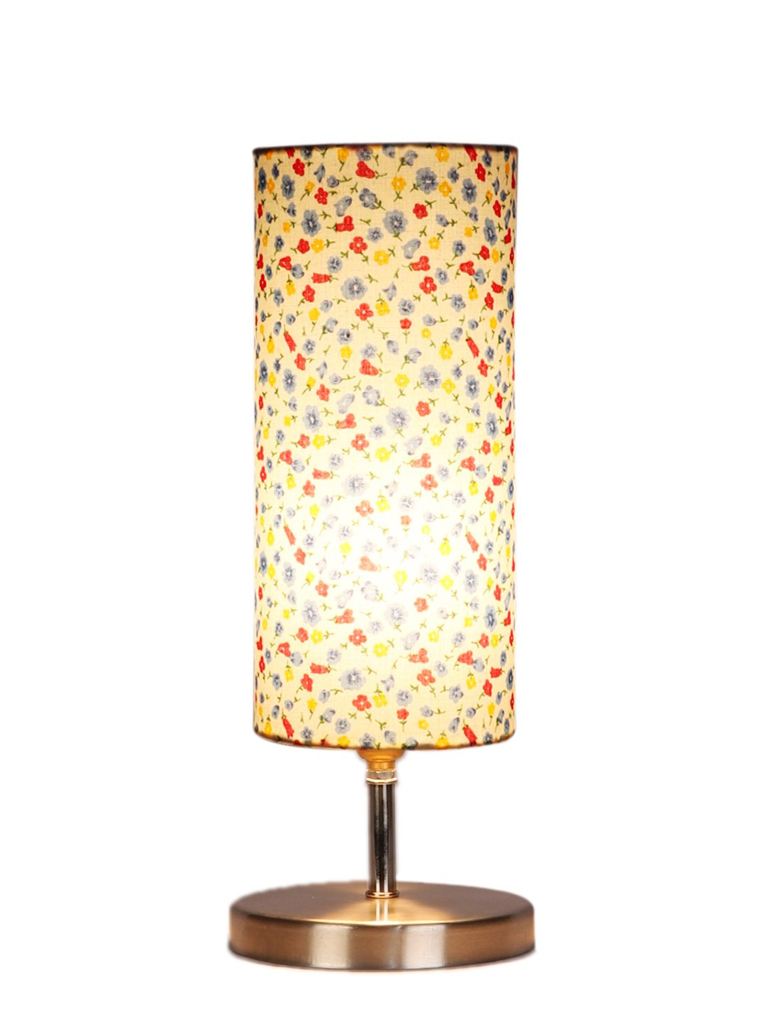 Ambika Home Multicolor cotton table lamp with Steel Base -55 - Image 7