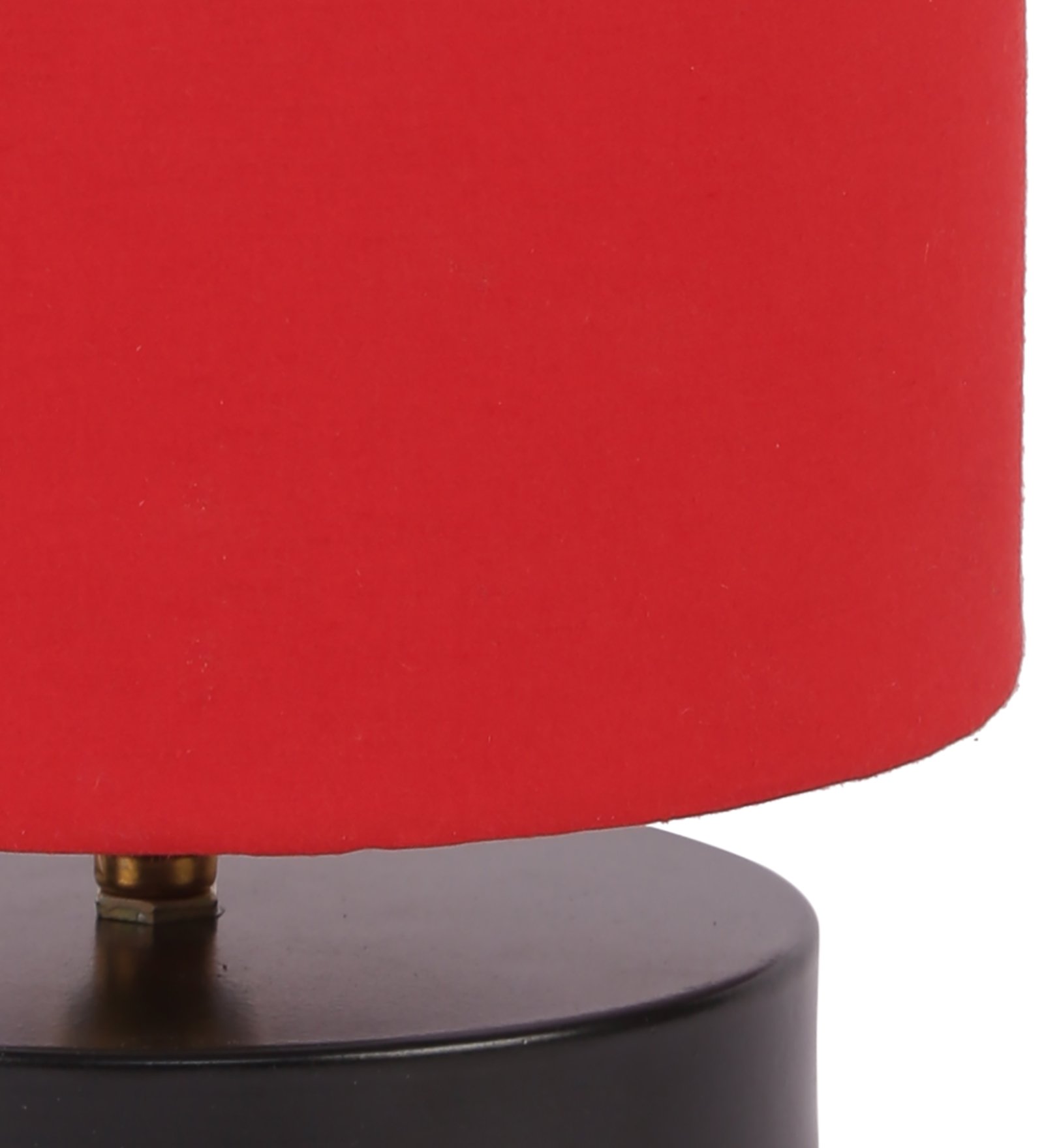 Ambika Home Lumina Collection Red Gola Table Lamp with Wooden Base | Premium Decorative Bedside Lamp for Bedroom, Living Room, Hall, Hotel, Café, Restaurant & Office | E27 Compatible - Image 7