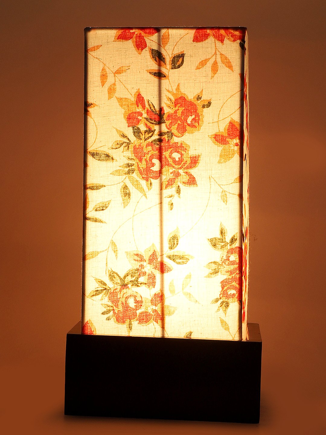 Ambika Home Multi Multi Square Brown Table Lamp Shade | Decorative Bedside Lamp for Living Room, Bedroom, Hotel, Cafe & Restaurant | SKU AT59 - Image 7