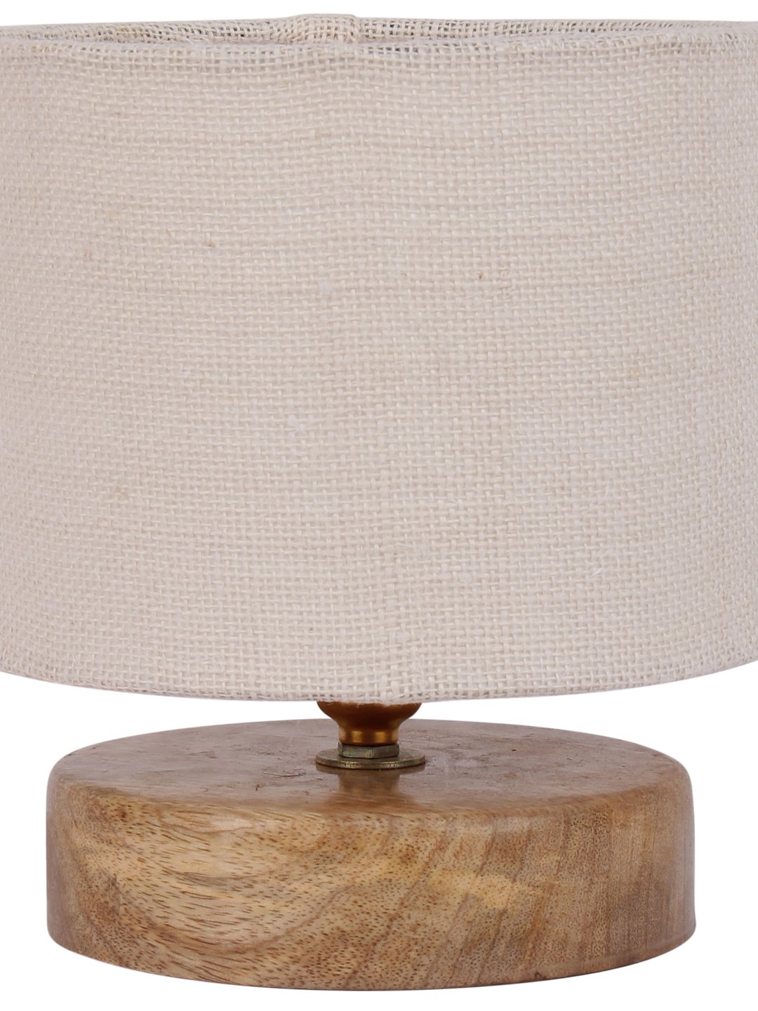 Ambika Home Elara Collection White Gola Table Lamp with Wooden Base | Premium Decorative Bedside Lamp for Bedroom, Living Room, Hall, Hotel, Café, Restaurant & Office | E27 Compatible - Image 7