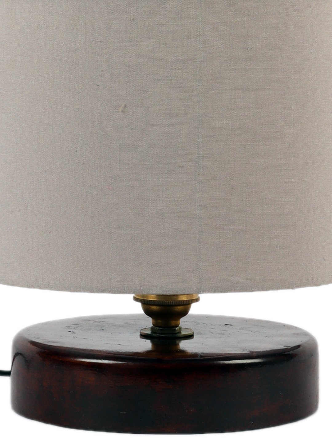 Ambika Home Bohemia Collection Grey Gola Table Lamp with Wooden Base | Premium Decorative Bedside Lamp for Bedroom, Living Room, Hall, Hotel, Café, Restaurant & Office | E27 Compatible - Image 7