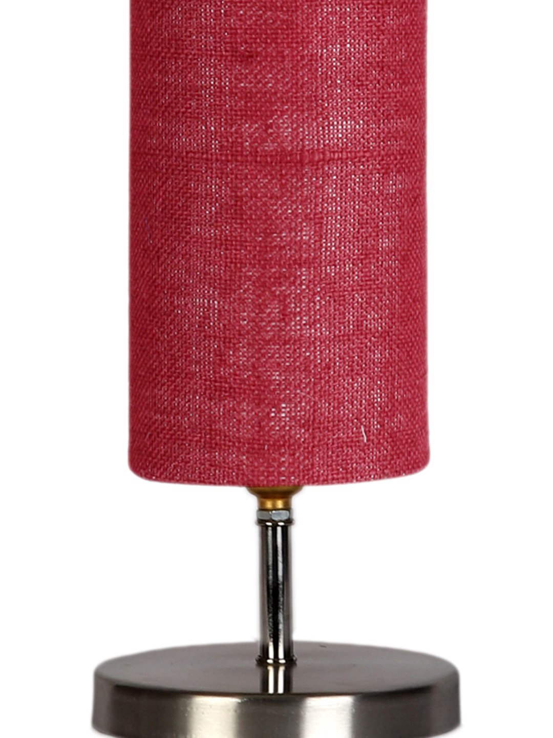 Ambika Home Maroon Jute table lamp with Steel Base -51 - Image 8