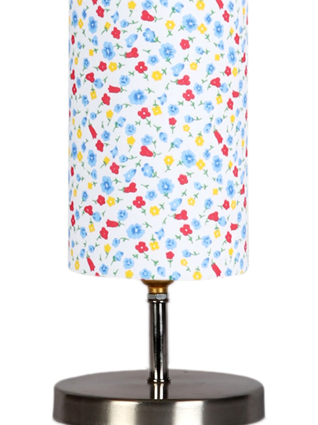 Ambika Home Multicolor cotton table lamp with Steel Base -55 - Image 8