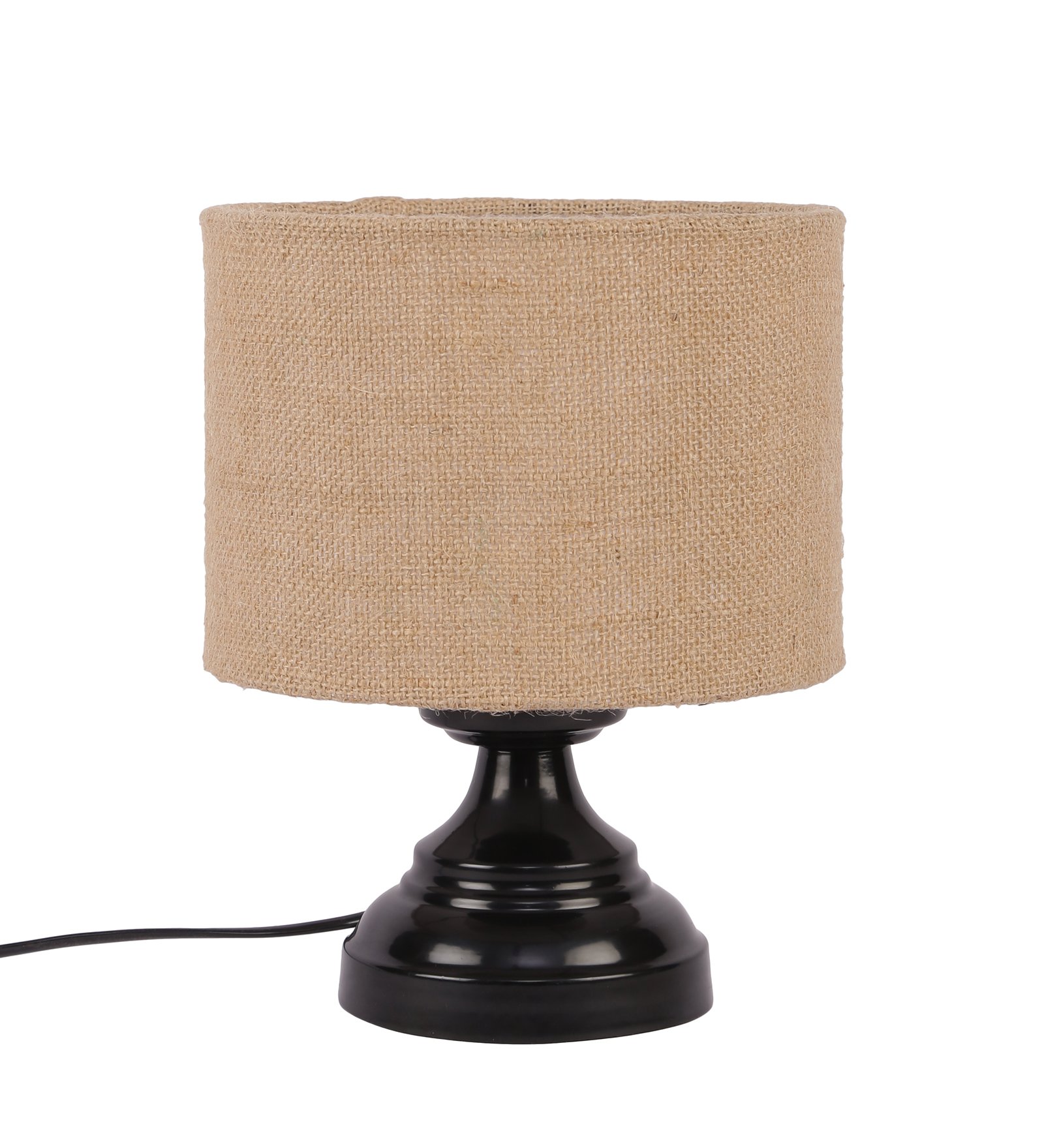 Ambika Home Bohemia Collection Beige Gola Table Lamp with Iron Base Powder Coated | Premium Decorative Bedside Lamp for Bedroom, Living Room, Hall, Hotel, Café, Restaurant & Office | E27 Compatible - Image 5