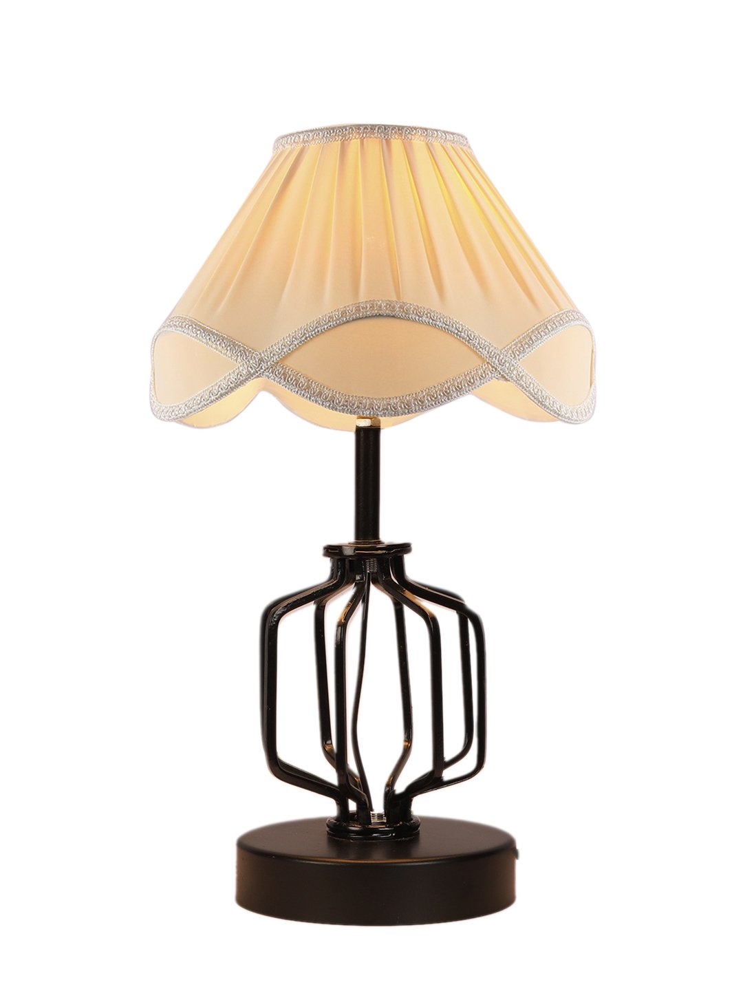 Ambika Home Verona Collection off-white Eye Table Lamp | Premium Decorative Bedside Lamp for Bedroom, Living Room, Hall, Hotel, Café, Restaurant, Office & Study Room | E27 Compatible - Image 6