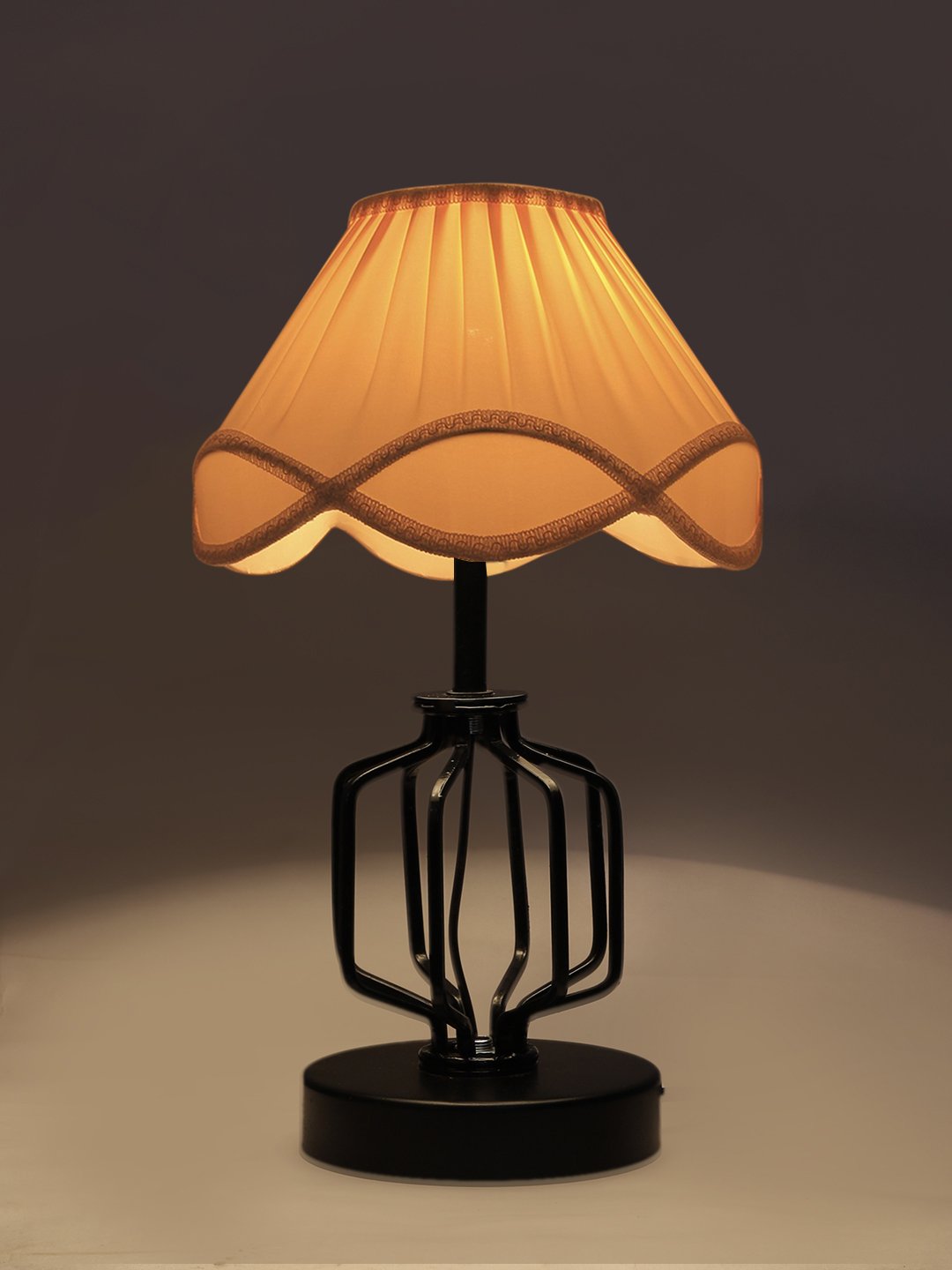 Ambika Home Verona Collection off-white Eye Table Lamp | Premium Decorative Bedside Lamp for Bedroom, Living Room, Hall, Hotel, Café, Restaurant, Office & Study Room | E27 Compatible - Image 7