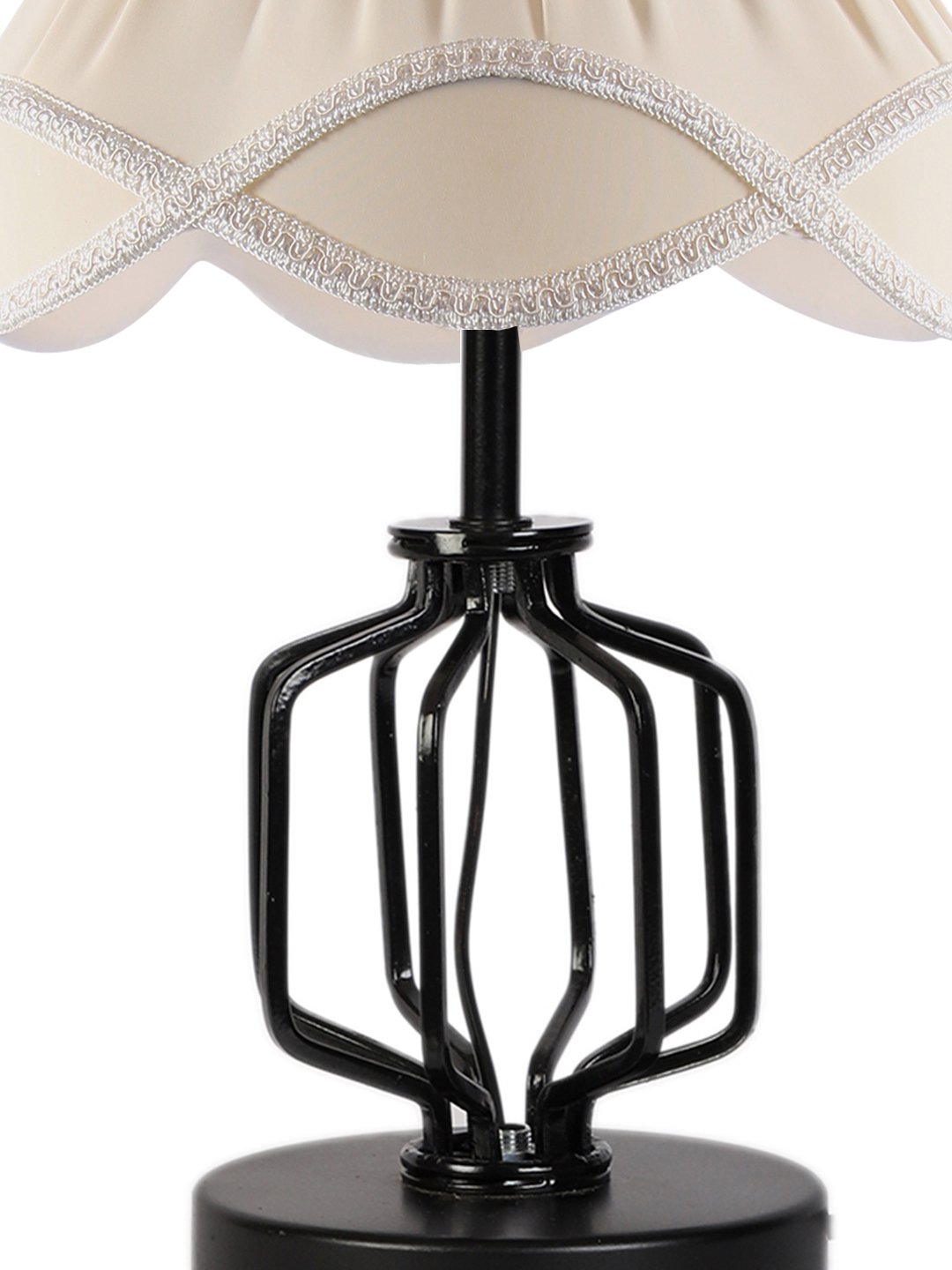 Ambika Home Verona Collection off-white Eye Table Lamp | Premium Decorative Bedside Lamp for Bedroom, Living Room, Hall, Hotel, Café, Restaurant, Office & Study Room | E27 Compatible - Image 8