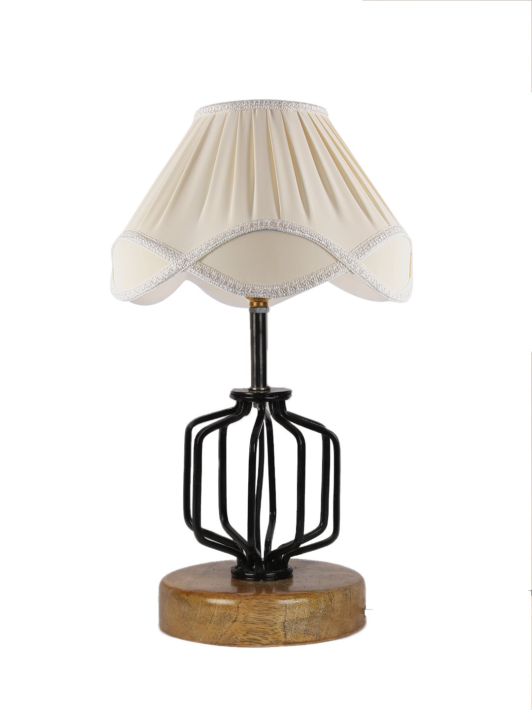 Ambika Home Aurelia Collection off-white Eye Table Lamp | Premium Decorative Bedside Lamp for Bedroom, Living Room, Hall, Hotel, Café, Restaurant, Office & Study Room | E27 Compatible - Image 5