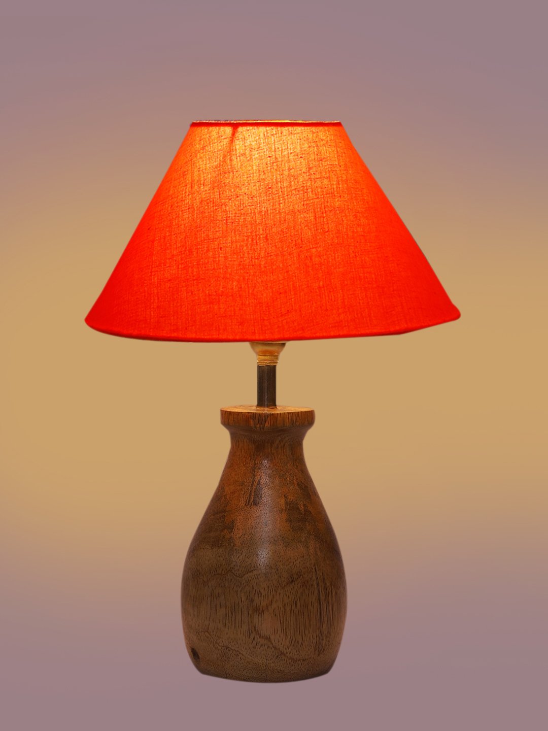 Ambika Home Bohemia Collection Orange Shade Table Lamp | Premium Decorative Bedside Lamp for Bedroom, Living Room, Hall, Hotel, Café, Restaurant, Office & Study Room | E27 Compatible - Image 6