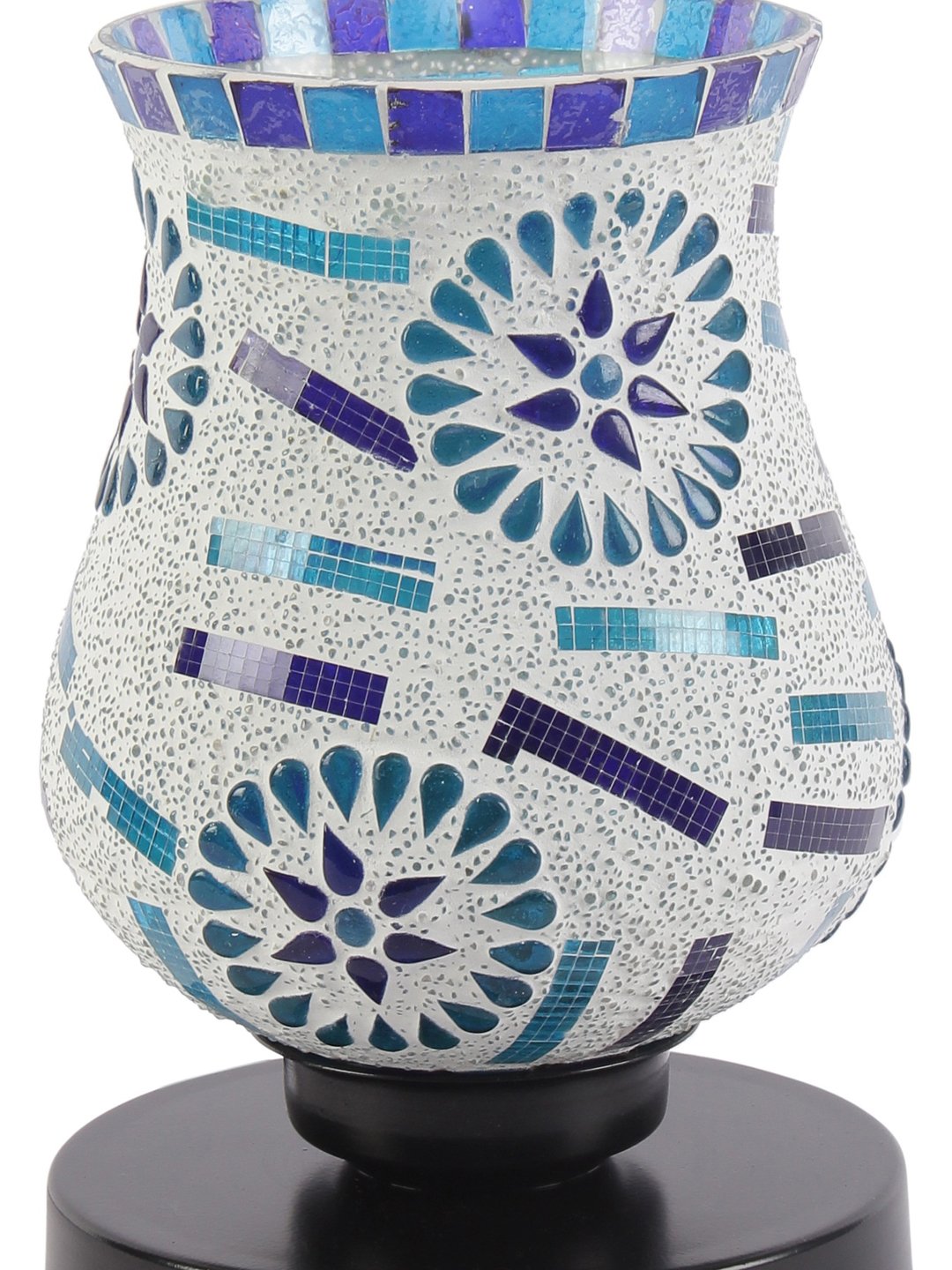 Ambika Home Bohemia Mosaic Multicolor Mosaic Glass Table Lamp with Wooden Base | Premium Bedside Lamp for Bedroom, Living Room, Hall, Hotel, Café, Restaurant & Office | E27 Compatible - Image 7