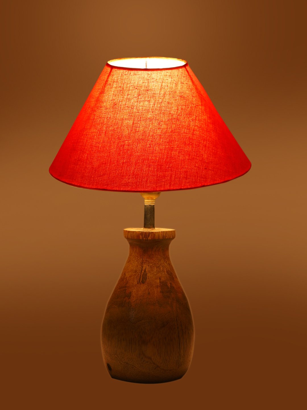 Ambika Home Bohemia Collection Orange Shade Table Lamp | Premium Decorative Bedside Lamp for Bedroom, Living Room, Hall, Hotel, Café, Restaurant, Office & Study Room | E27 Compatible - Image 7