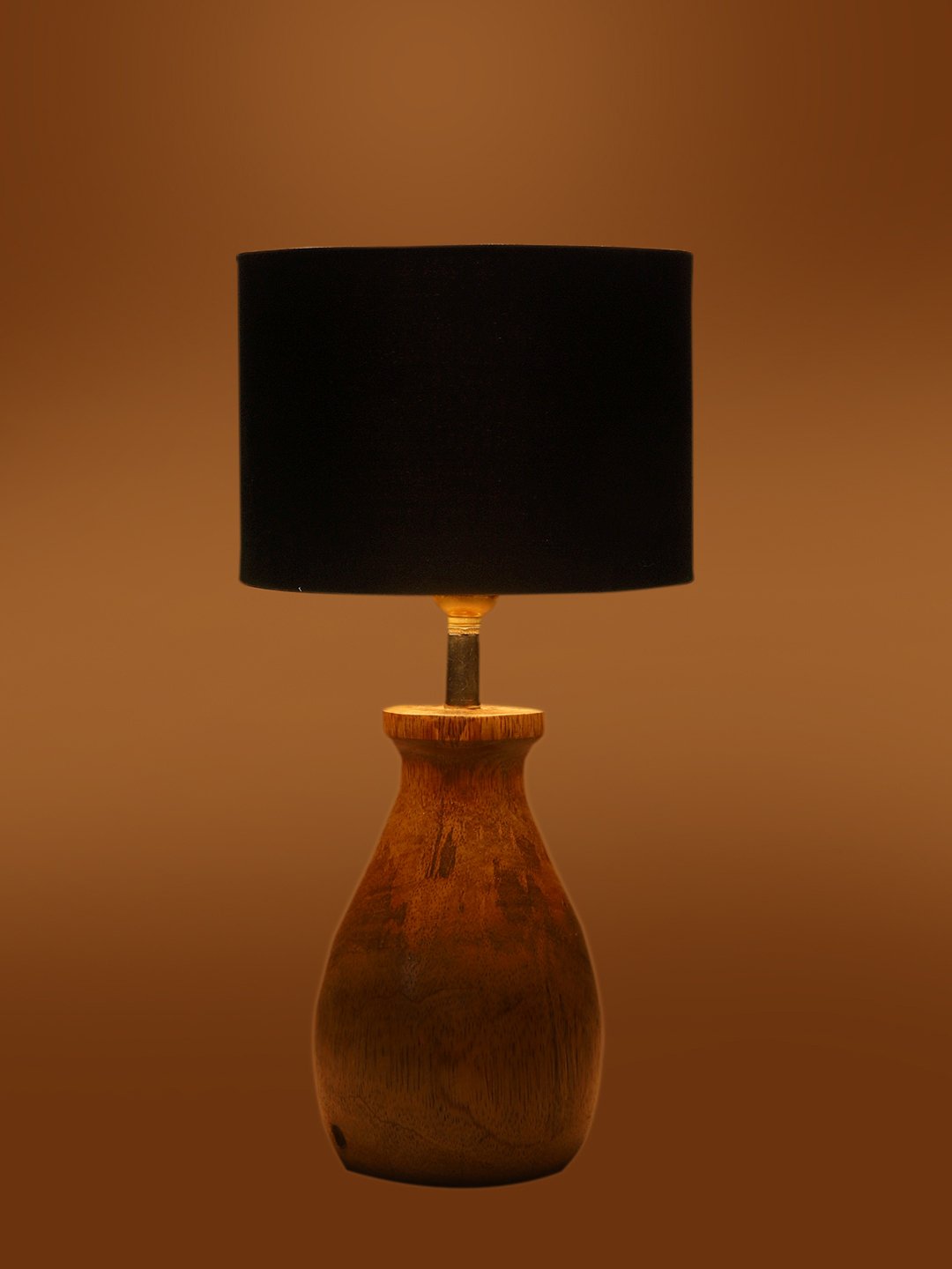 Ambika Home Lumina Collection Black Shade Table Lamp | Premium Decorative Bedside Lamp for Bedroom, Living Room, Hall, Hotel, Café, Restaurant, Office & Study Room | E27 Compatible - Image 7