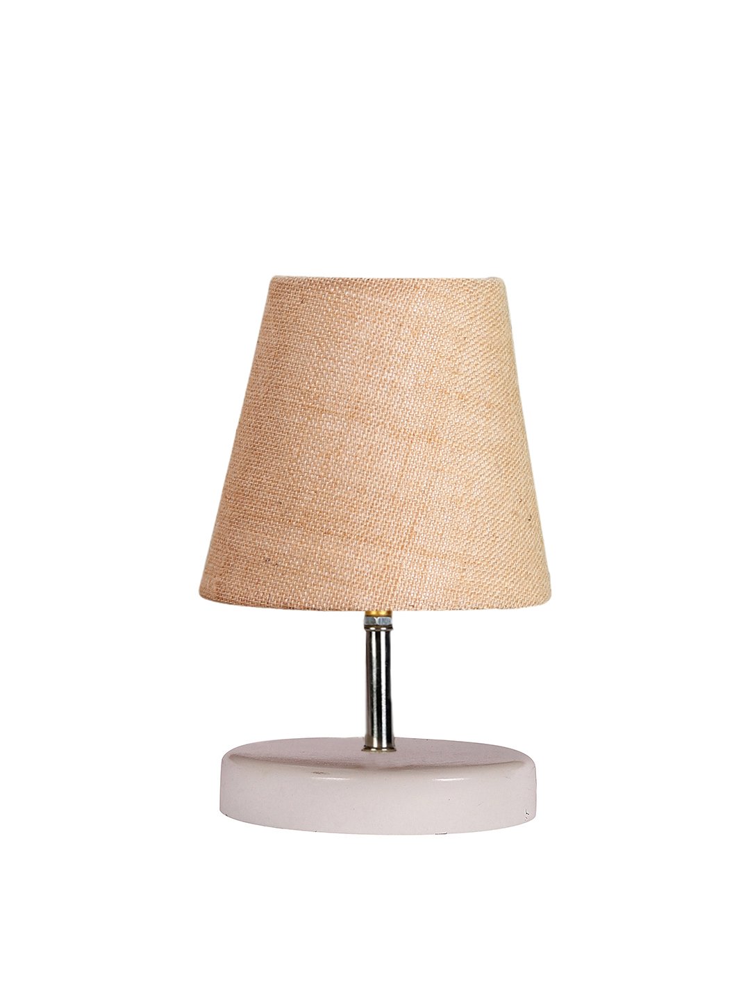 Ambika Home Beige Jute Shade Wooden Table Lamp | Modern Bedside Lamp for Bedroom, Living Room, Hotel, Café & Home Décor - Image 4