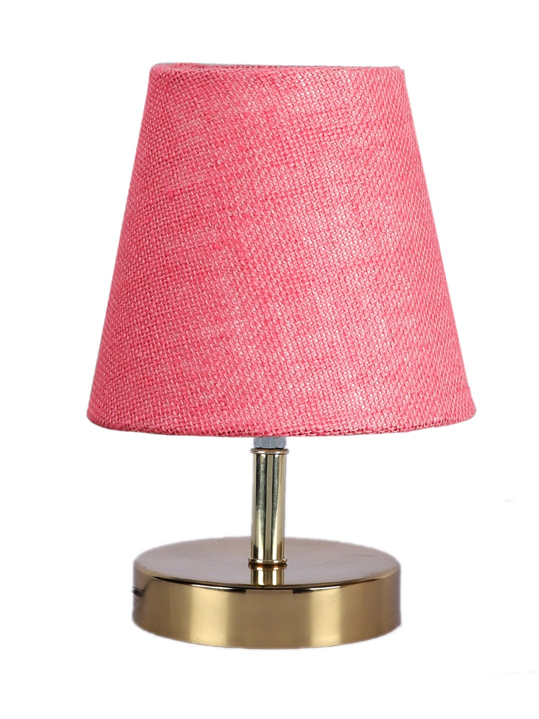 Ambika Home Pink Jute Shade Wooden Table Lamp | Modern Bedside Lamp for Bedroom, Living Room, Hotel, Café & Home Décor - Image 5