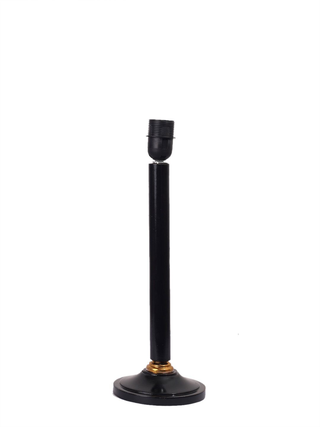 Ambika Home Classic Black Wood Table Lamp with Multicolor Cotton Shade | Decorative Bedside Lamp for Bedroom, Living Room, Hotel & Office | E27 Holder | BH38 - Image 5