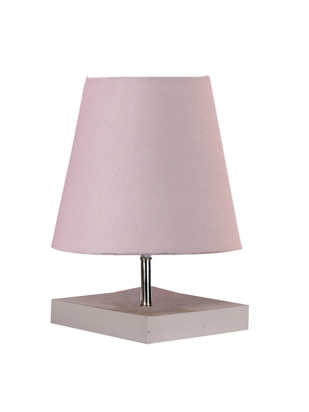 Ambika Home Grey Cotton Shade Wooden Table Lamp | Modern Bedside Lamp for Bedroom, Living Room, Hotel, Café & Home Décor - Image 6
