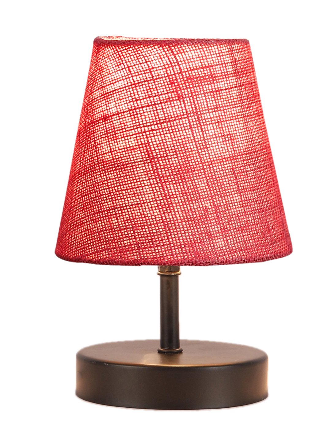 Ambika Home Pink Jute Shade Wooden Table Lamp | Modern Bedside Lamp for Bedroom, Living Room, Hotel, Café & Home Décor - Image 6