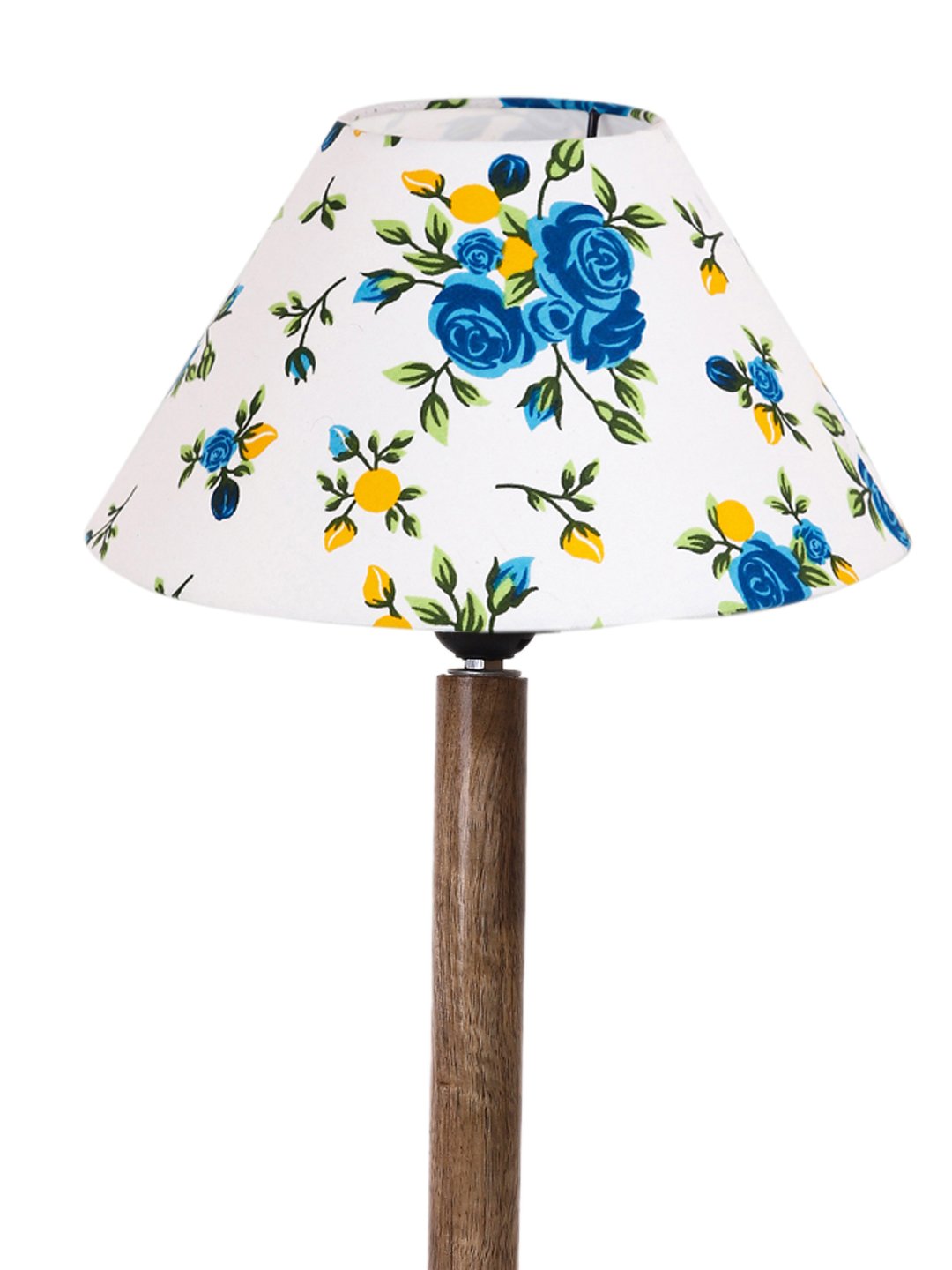 Ambika Home Contemporary Natural Wood Table Lamp with Multicolor Jute Shade | Decorative Bedside Lamp for Bedroom, Living Room, Hotel & Office | E27 Holder | BH84 - Image 6