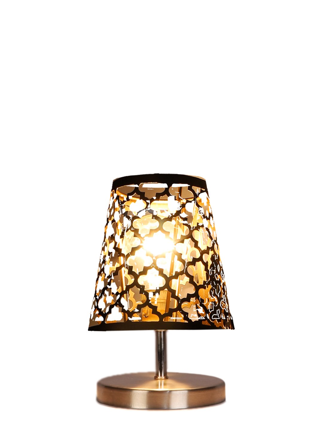 Ambika Home Black Metal Shade Wooden Table Lamp | Modern Bedside Lamp for Bedroom, Living Room, Hotel, Café & Home Décor - Image 6