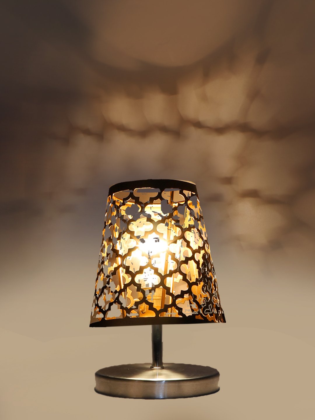 Ambika Home Black Metal Shade Wooden Table Lamp | Modern Bedside Lamp for Bedroom, Living Room, Hotel, Café & Home Décor - Image 7