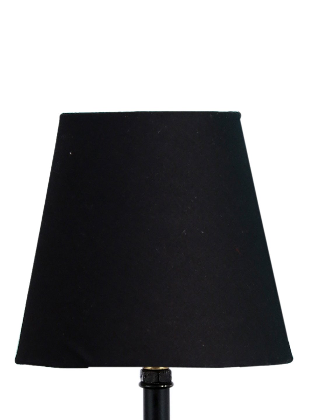 Ambika Home Black Cotton Shade Wooden Table Lamp | Modern Bedside Lamp for Bedroom, Living Room, Hotel, Café & Home Décor - Image 6