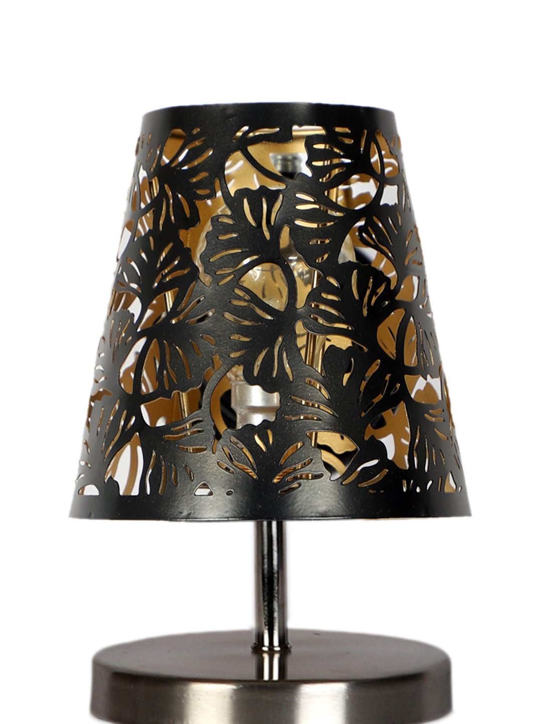 Ambika Home Black Metal Shade Wooden Table Lamp | Modern Bedside Lamp for Bedroom, Living Room, Hotel, Café & Home Décor - Image 8