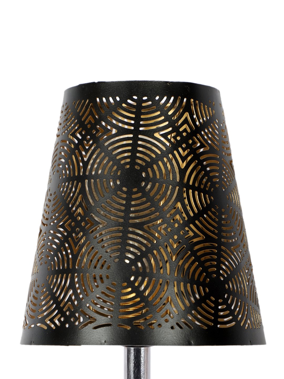 Ambika Home Black Metal Shade Wooden Table Lamp | Modern Bedside Lamp for Bedroom, Living Room, Hotel, Café & Home Décor - Image 8