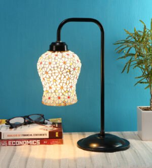 Ambika Home Industrial Multi Iron Table Lamp with Designer Shade for Living Room | Premium Home Decor Bedside Lamp