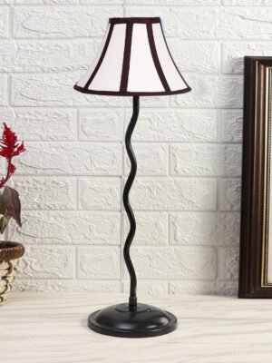 Ambika Home Minimalist Multi Iron Table Lamp with Designer Shade for Living Room | Premium Home Decor Bedside Lamp