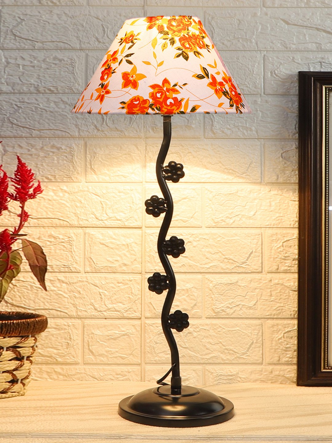 Ambika Home Industrial Multi Iron Table Lamp with Designer Shade for Restaurant | Premium Home Decor Bedside Lamp - Image 2