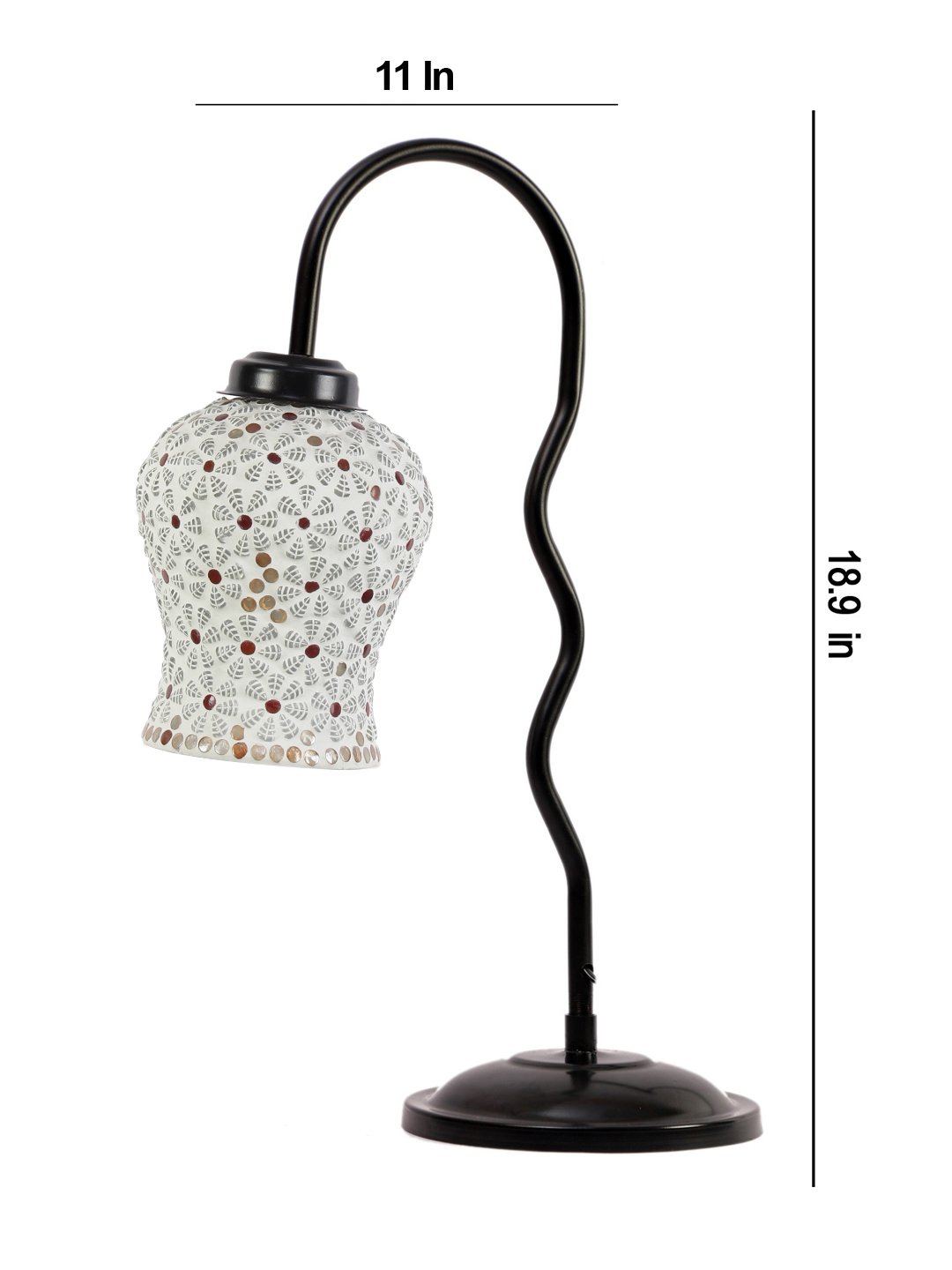 Ambika Home Industrial Multi Iron Table Lamp with Designer Shade for Hotel | Premium Home Decor Bedside Lamp - Image 4