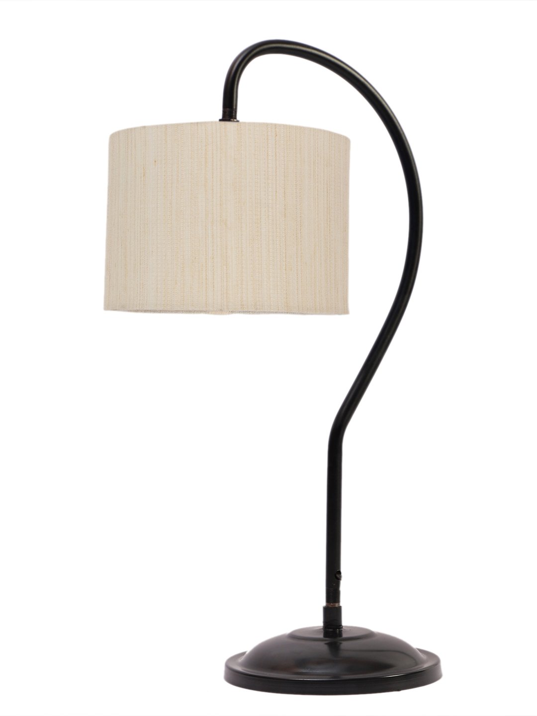Ambika Home Industrial off-white Iron Table Lamp with Designer Shade for Living Room | Premium Home Decor Bedside Lamp - Image 5