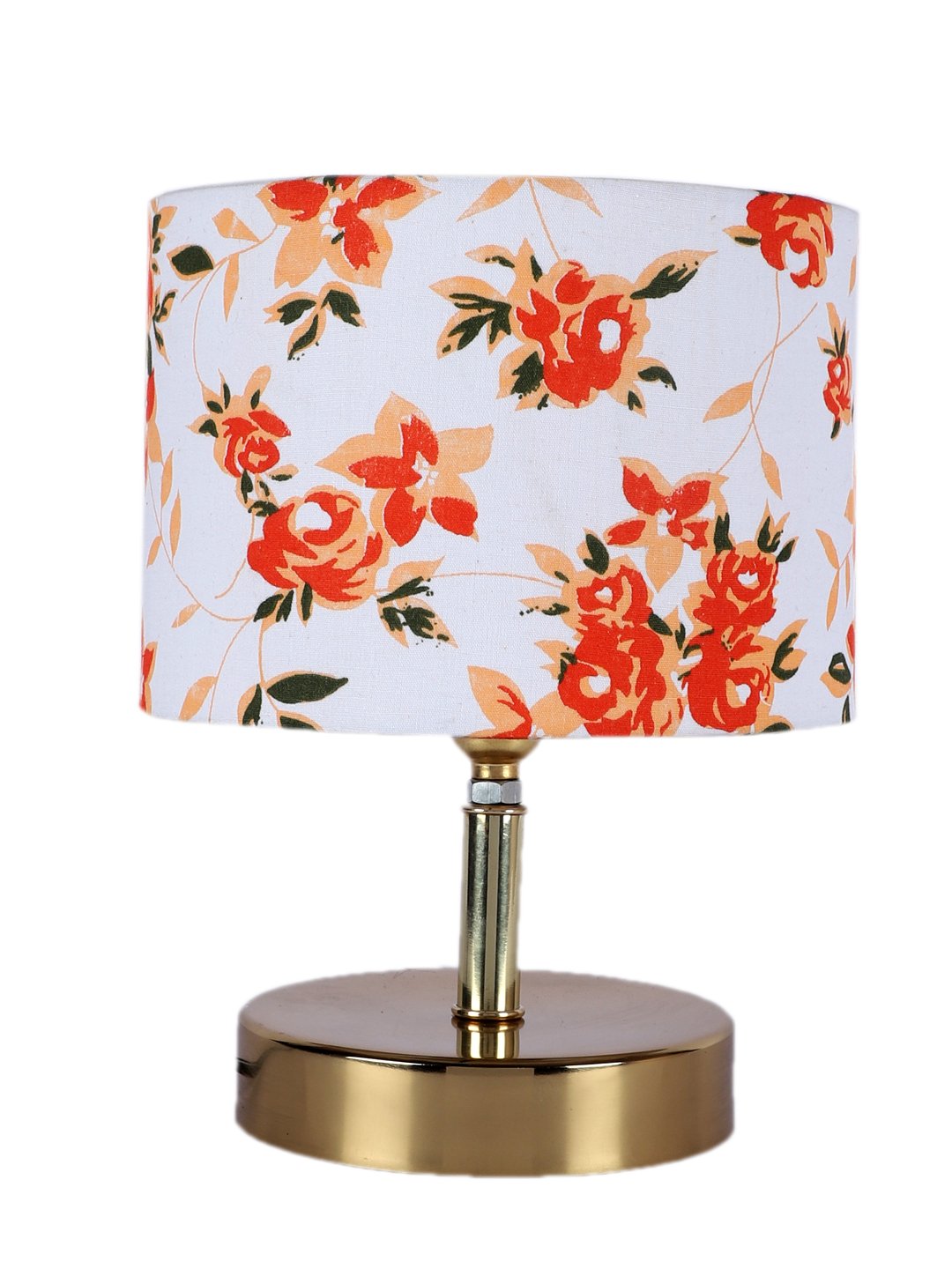 Ambika Home Multicolor cotton Table Lamp with Gold Metal Base | Designer Bedside Lamp for Living Room, Bedroom, Hotel, Café & Restaurant - Image 5