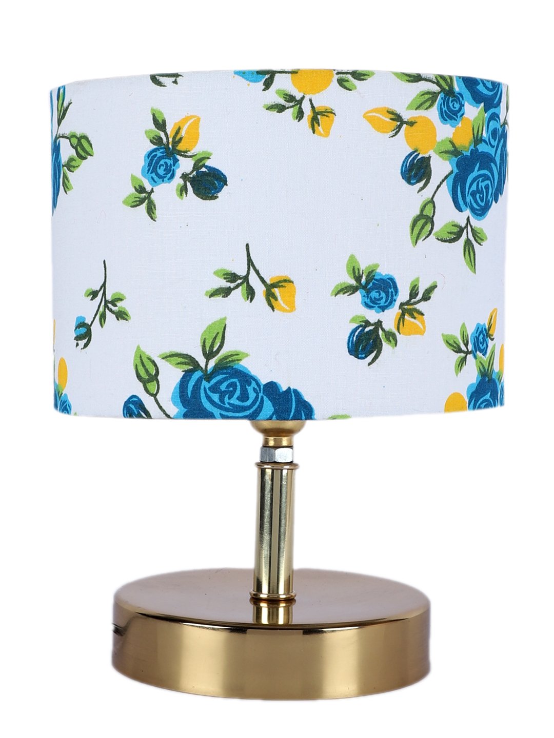 Ambika Home Multicolor cotton Table Lamp with Gold Metal Base | Designer Bedside Lamp for Living Room, Bedroom, Hotel, Café & Restaurant - Image 5