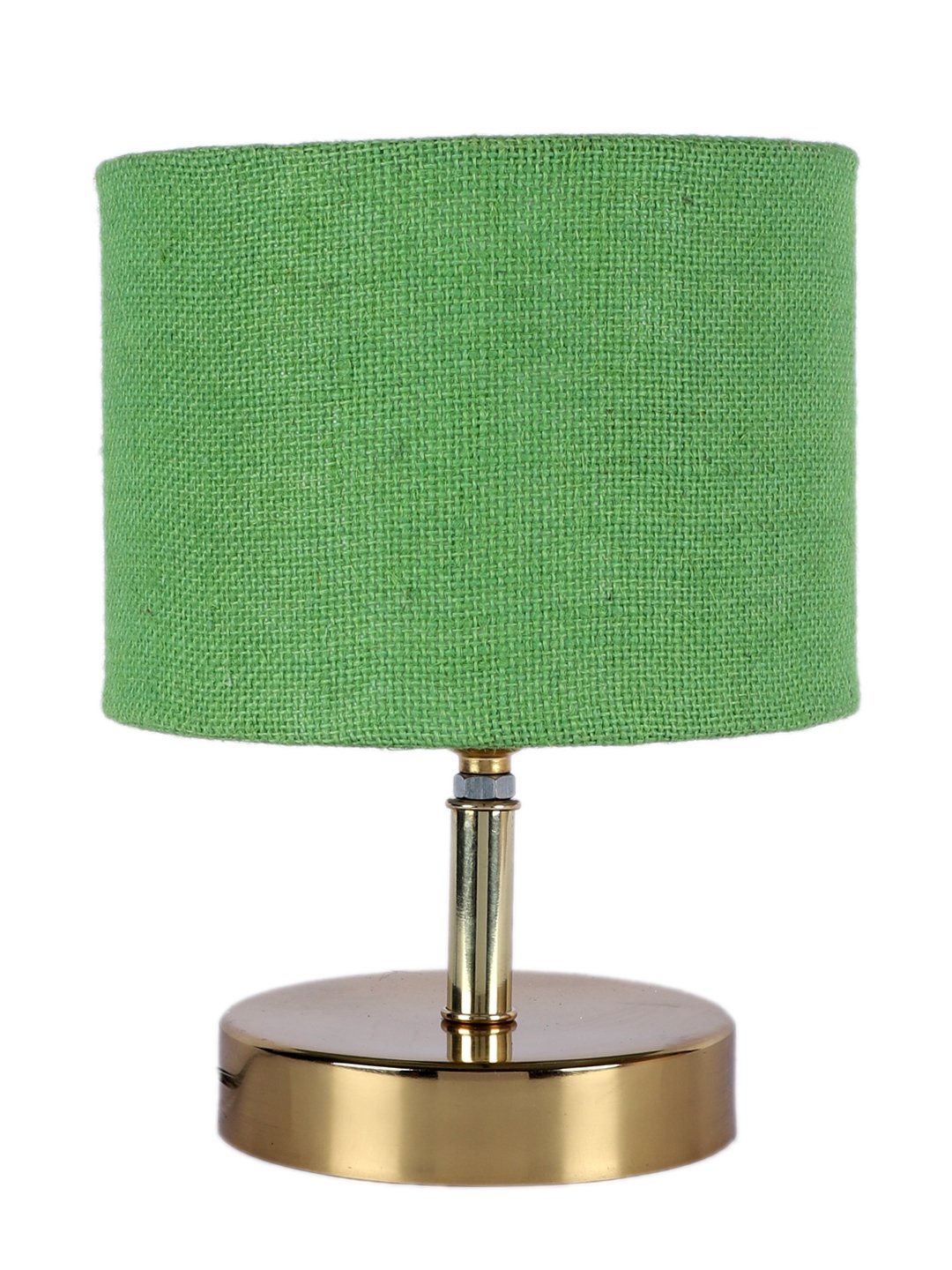 Ambika Home Green Jute Table Lamp with Gold Metal Base | Designer Bedside Lamp for Living Room, Bedroom, Hotel, Café & Restaurant - Image 5
