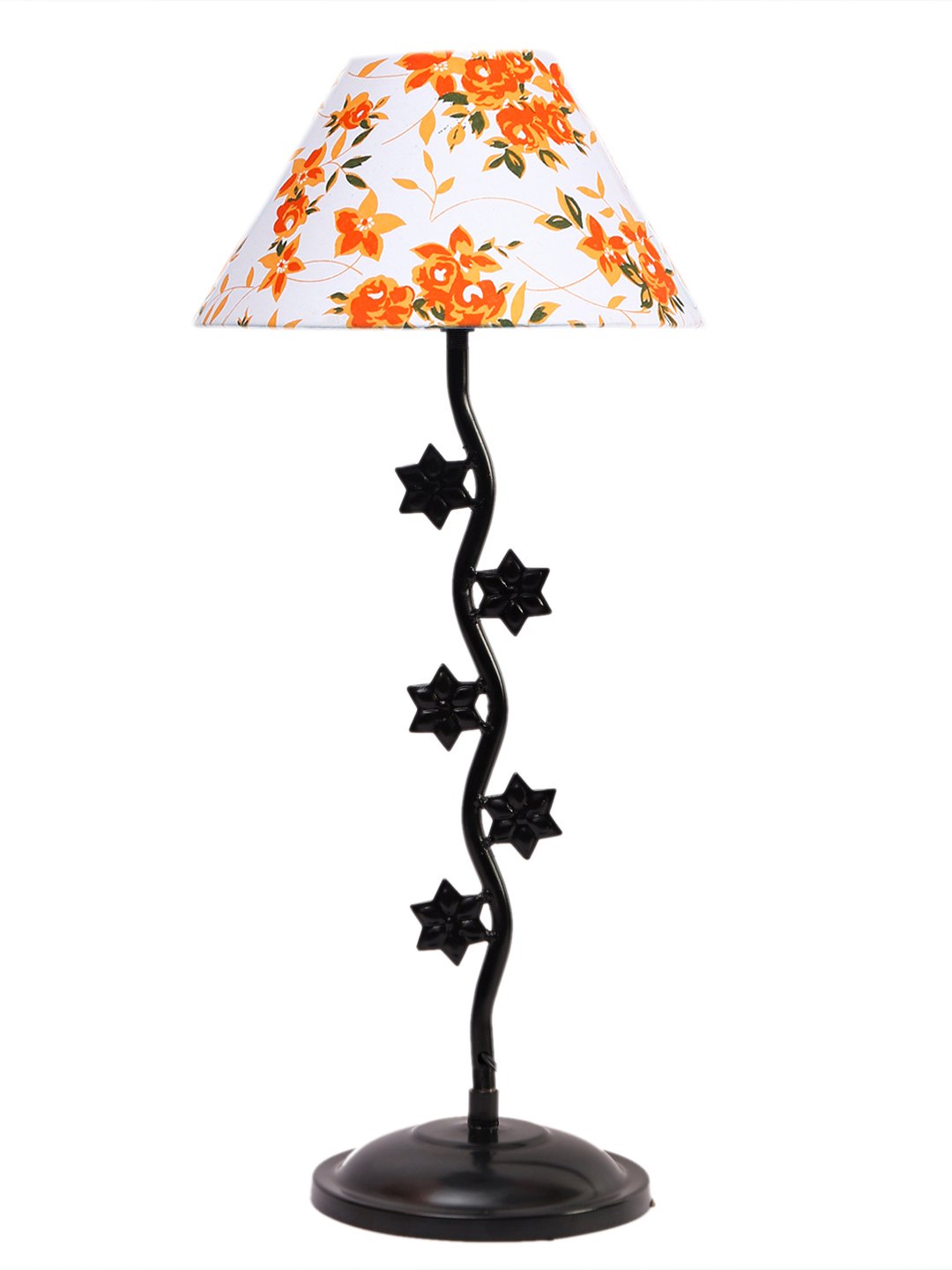 Ambika Home Contemporary Multi Iron Table Lamp with Designer Shade for Cafe | Premium Home Decor Bedside Lamp - Image 5