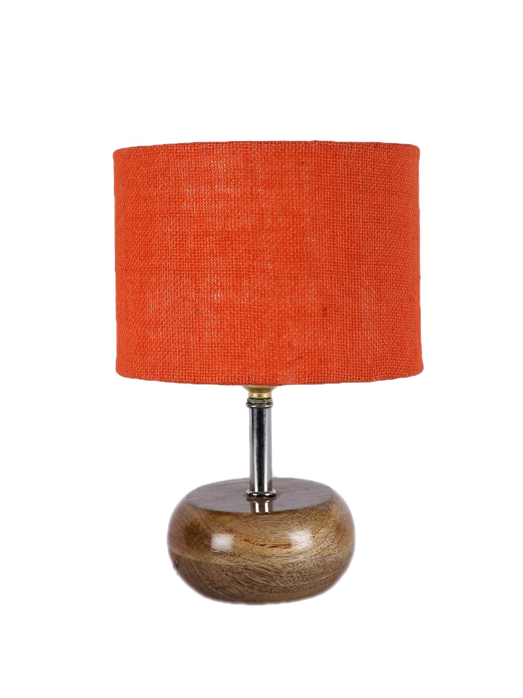Devansh Black Jute Table Lamp with Wooden Base | Decorative Bedside Lamp for Living Room, Bedroom, Hotel, Café, Restaurant & Home Décor - Image 5