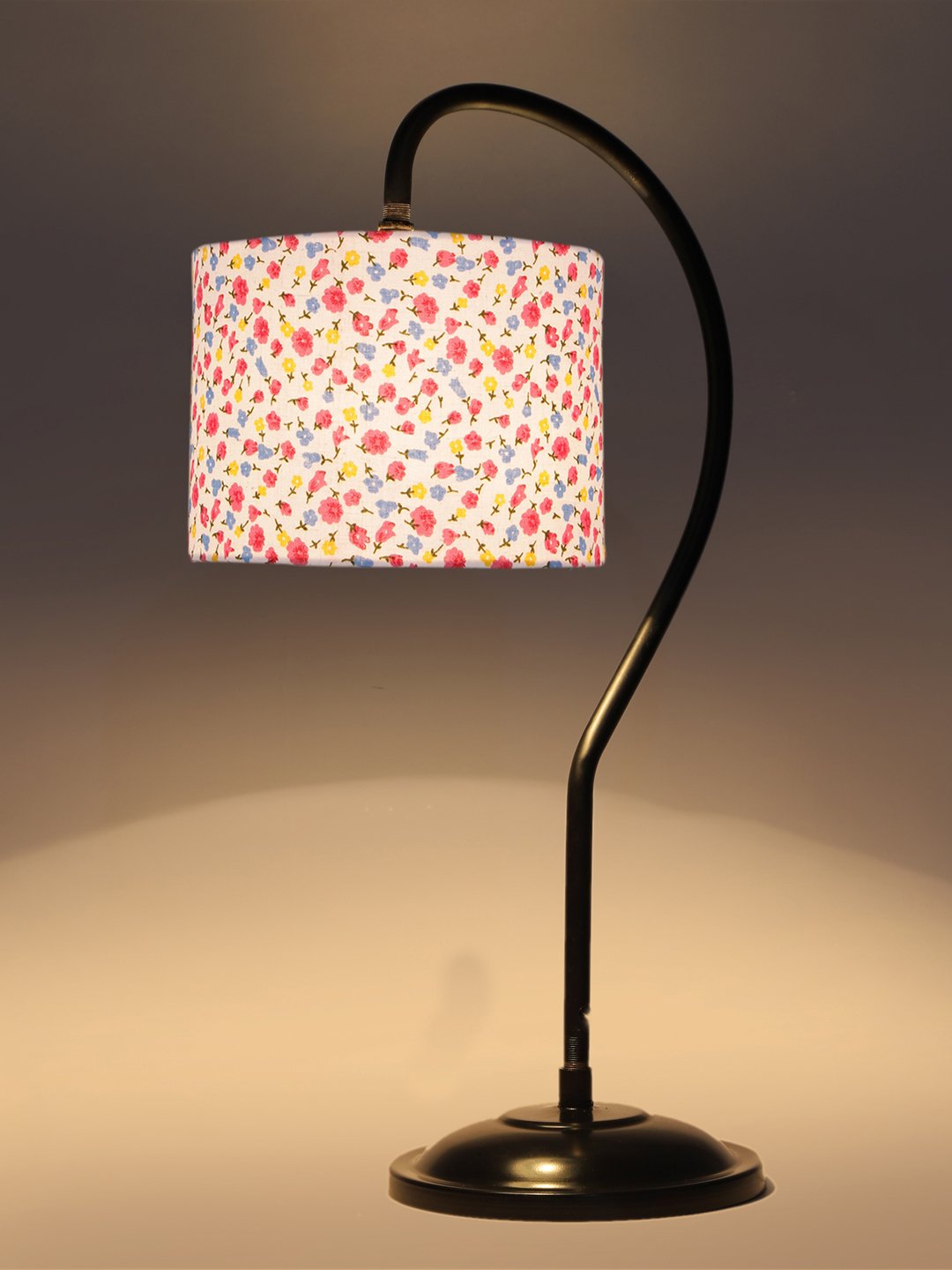 Ambika Home Minimalist Multi Iron Table Lamp with Designer Shade for Hotel | Premium Home Decor Bedside Lamp - Image 7