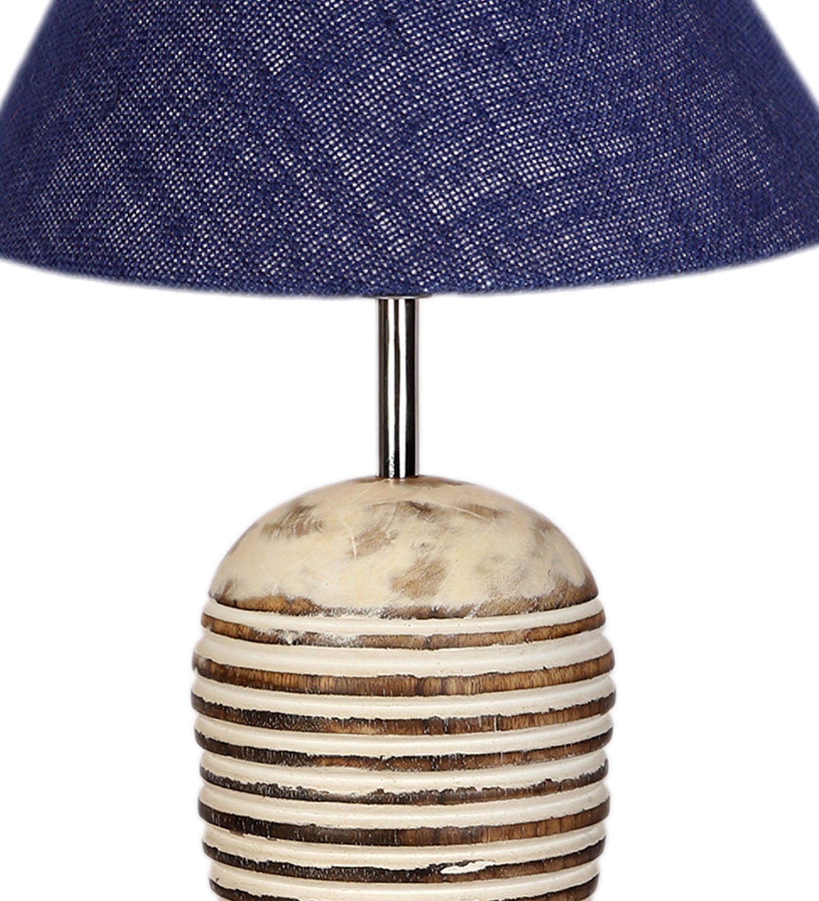 Ambika Home Premium Blue Jute Table Lamp with Wooden Base | Designer Bedside Lamp for Living Room, Bedroom, Hotel, Café & Restaurant - Image 8