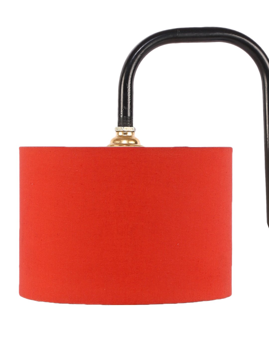 Ambika Home Scandinavian Orange Iron Table Lamp with Designer Shade for Living Room | Premium Home Decor Bedside Lamp - Image 7