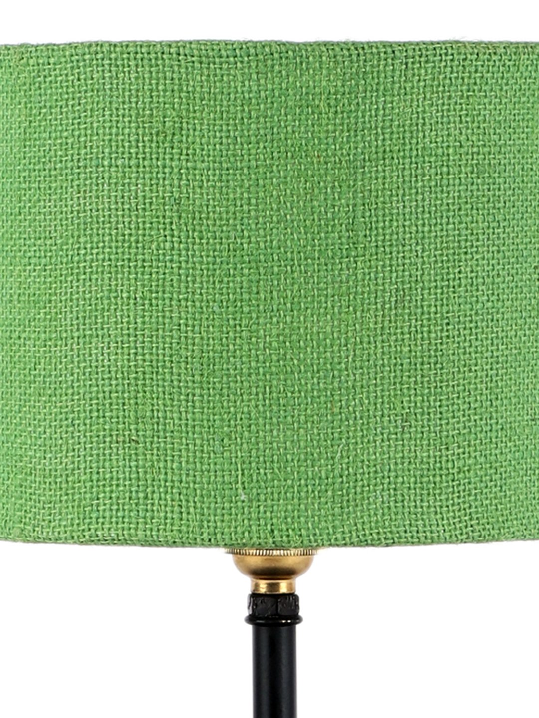Ambika Home Green Jute Table Lamp with Black Wood Base | Designer Bedside Lamp for Living Room, Bedroom, Hotel, Café & Restaurant - Image 8