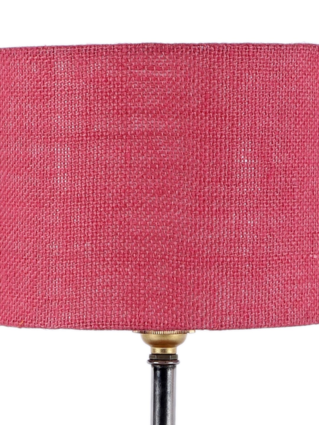 Ambika Home Pink Jute Table Lamp with Natural Wood Base | Designer Bedside Lamp for Living Room, Bedroom, Hotel, Café & Restaurant - Image 8