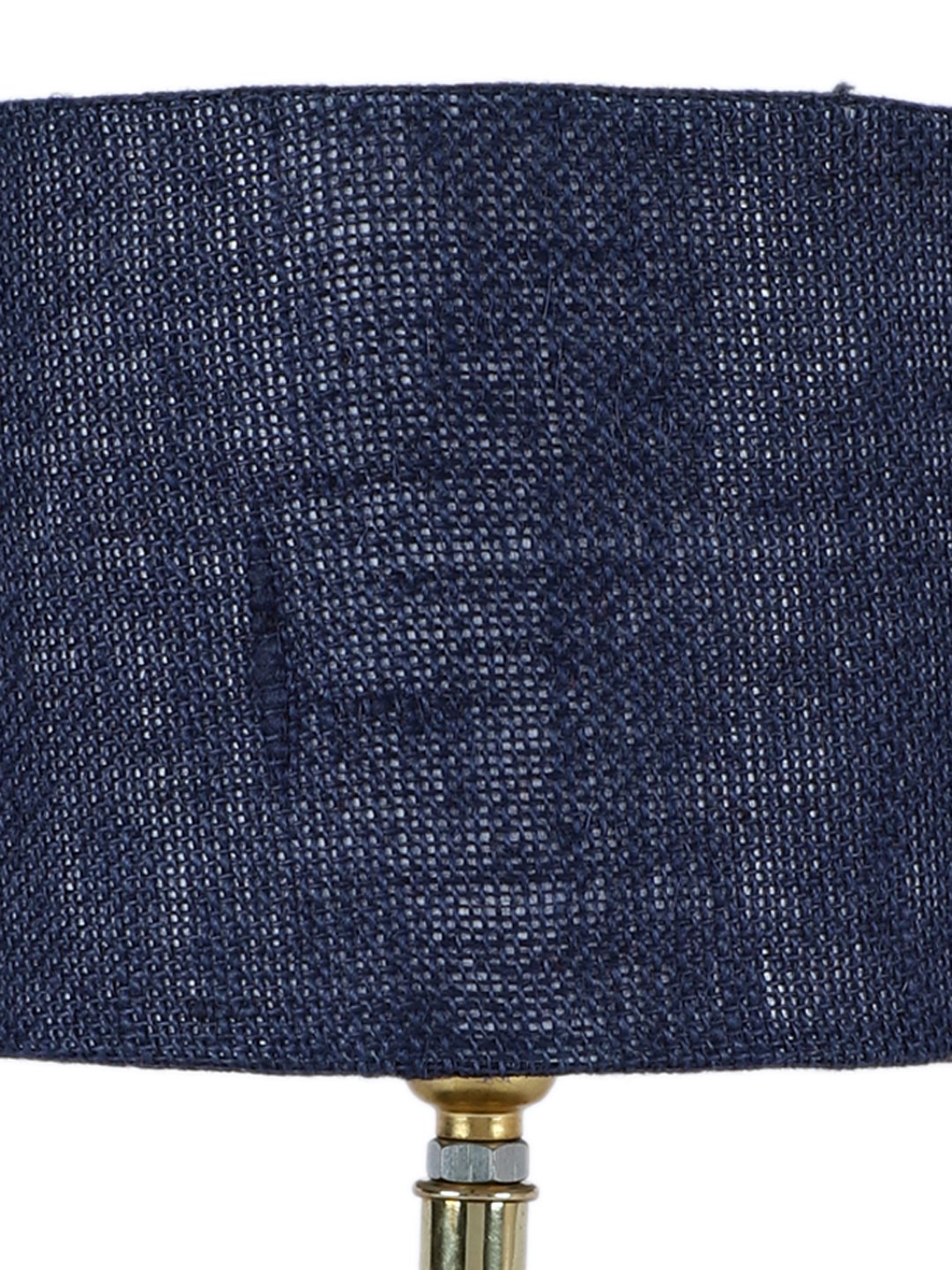 Ambika Home Blue Jute Table Lamp with Gold Metal Base | Designer Bedside Lamp for Living Room, Bedroom, Hotel, Café & Restaurant - Image 8