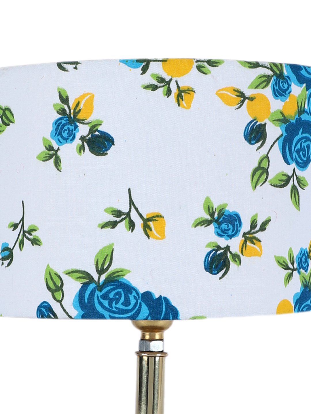 Ambika Home Multicolor cotton Table Lamp with Gold Metal Base | Designer Bedside Lamp for Living Room, Bedroom, Hotel, Café & Restaurant - Image 8