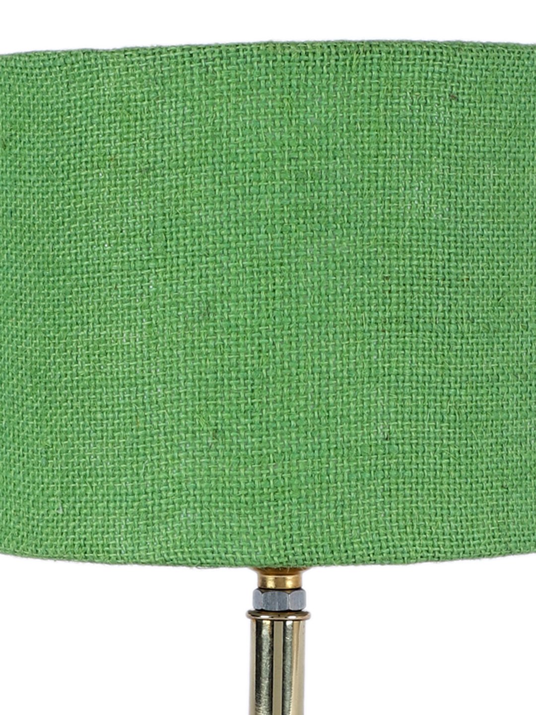 Ambika Home Green Jute Table Lamp with Gold Metal Base | Designer Bedside Lamp for Living Room, Bedroom, Hotel, Café & Restaurant - Image 8