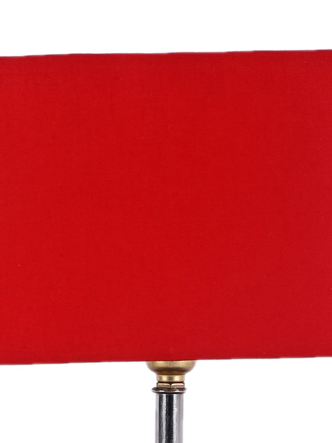 Ambika Home Red cotton Table Lamp with Brown Wood Base | Designer Bedside Lamp for Living Room, Bedroom, Hotel, Café & Restaurant - Image 8