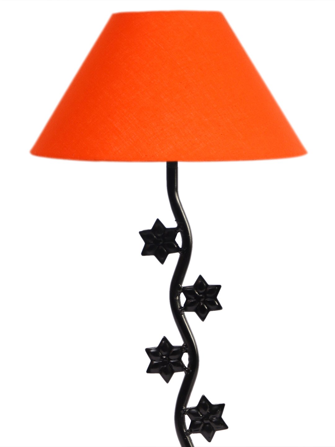 Ambika Home Scandinavian Orange Iron Table Lamp with Designer Shade for Living Room | Premium Home Decor Bedside Lamp - Image 8