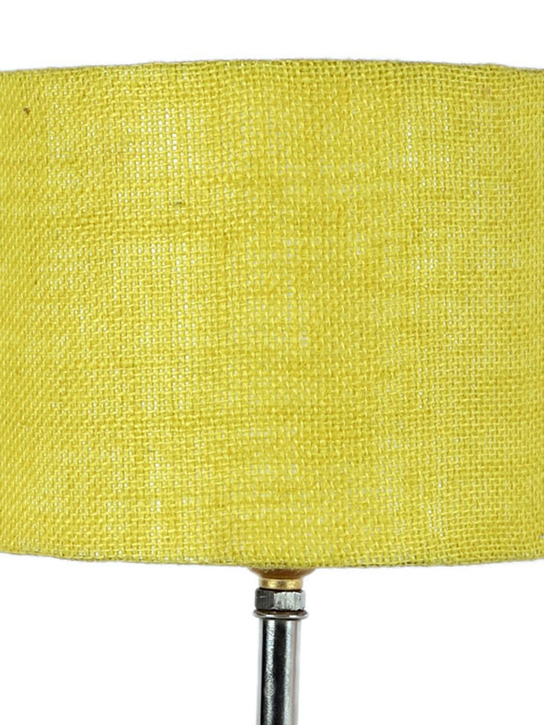 Ambika Home Yellow Jute Table Lamp with Natural Wood Base | Designer Bedside Lamp for Living Room, Bedroom, Hotel, Café & Restaurant - Image 6