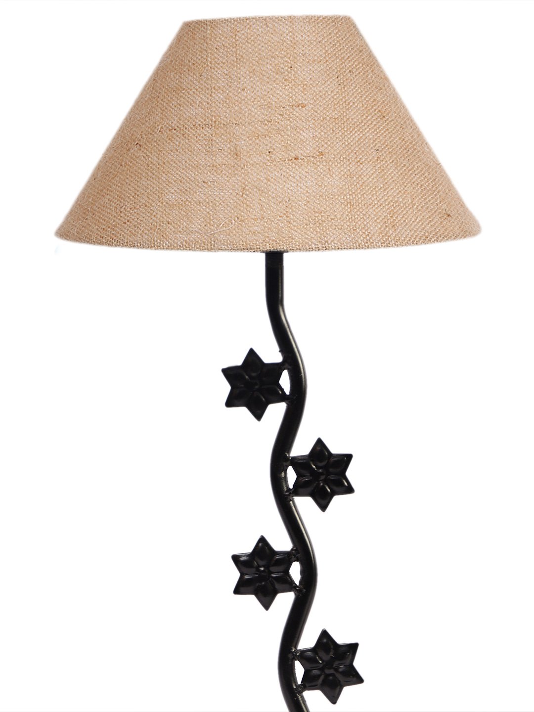 Ambika Home Industrial beige Iron Table Lamp with Designer Shade for Restaurant | Premium Home Decor Bedside Lamp - Image 8